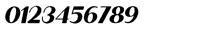Granvia Ultra Extra Bold Italic Font OTHER CHARS