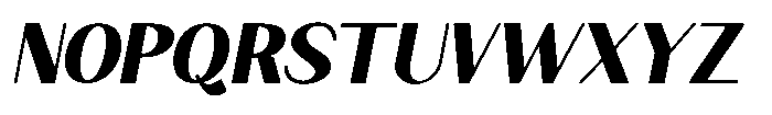 Granvia Ultra Extra Bold Italic Font UPPERCASE