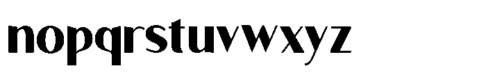Granvia Ultra Extra Bold Semi Condensed Font LOWERCASE