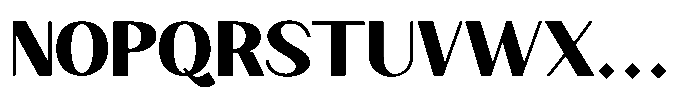 Granvia Ultra Extra Bold Semi Expanded Font UPPERCASE