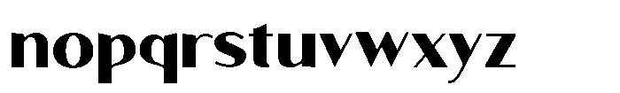 Granvia Ultra Extra Bold Semi Expanded Font LOWERCASE