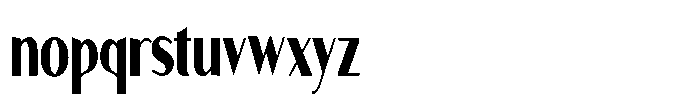 Granvia Ultra Extra Bold Ultra Condensed Font LOWERCASE