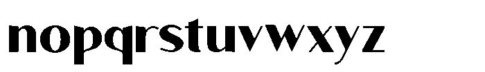 Granvia Ultra Extra Bold Font LOWERCASE