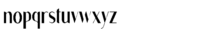 Granvia Ultra Extra Condensed Font LOWERCASE