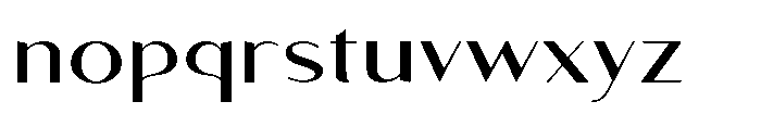 Granvia Ultra Extra Expanded Font LOWERCASE