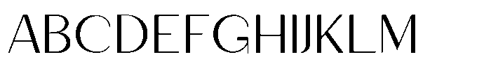 Granvia Ultra Extra Light Expanded Font UPPERCASE