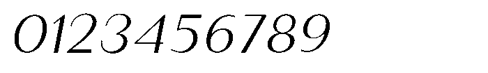 Granvia Ultra Extra Light Italic Expanded Font OTHER CHARS