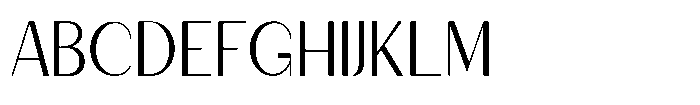 Granvia Ultra Extra Light Semi Condensed Font UPPERCASE