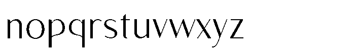 Granvia Ultra Extra Light Semi Condensed Font LOWERCASE