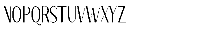 Granvia Ultra Extra Light Ultra Condensed Font UPPERCASE