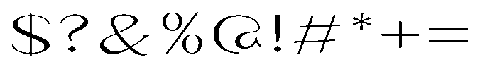 Granvia Ultra Extra Light Ultra Expanded Font OTHER CHARS
