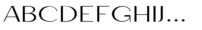 Granvia Ultra Extra Light Ultra Expanded Font UPPERCASE