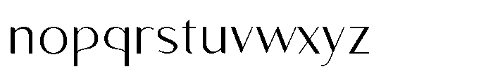 Granvia Ultra Extra Light Font LOWERCASE