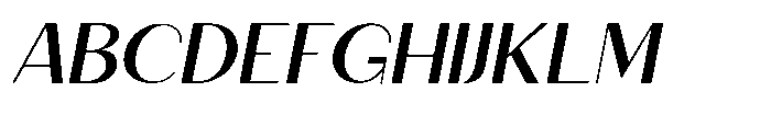 Granvia Ultra Italic Expanded Font UPPERCASE