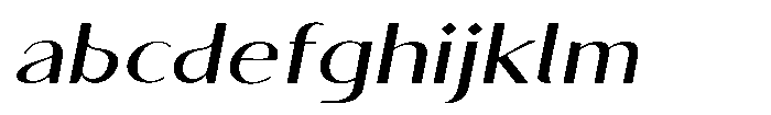 Granvia Ultra Italic Extra Expanded FONT