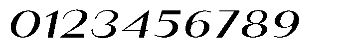 Granvia Ultra Italic Ultra Expanded Font OTHER CHARS