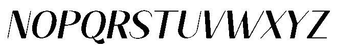 Granvia Ultra Italic Font UPPERCASE