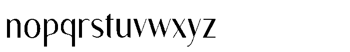 Granvia Ultra Light Condensed Font LOWERCASE