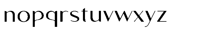 Granvia Ultra Light Expanded Font LOWERCASE