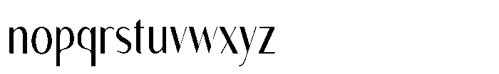 Granvia Ultra Light Extra Condensed Font LOWERCASE