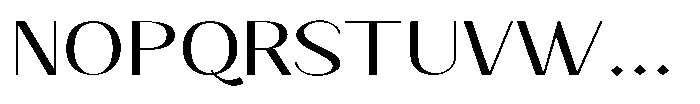 Granvia Ultra Light Extra Expanded Font UPPERCASE