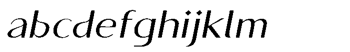 Granvia Ultra Light Italic Expanded FONT
