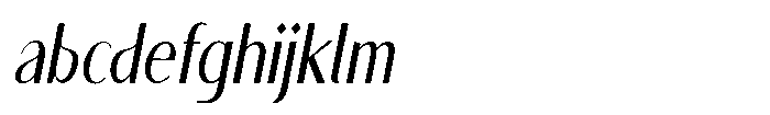Granvia Ultra Light Italic Extra Condensed FONT