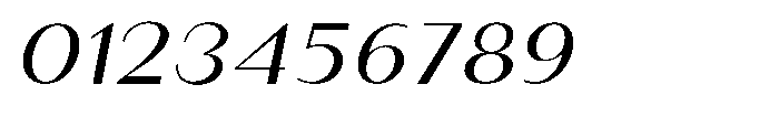 Granvia Ultra Light Italic Extra Expanded Font OTHER CHARS
