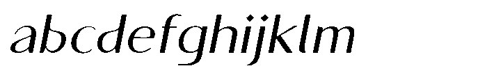 Granvia Ultra Light Italic Semi Expanded FONT