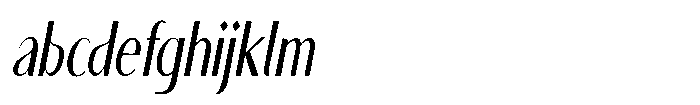 Granvia Ultra Light Italic Ultra Condensed FONT