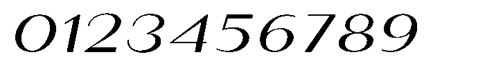 Granvia Ultra Light Italic Ultra Expanded Font OTHER CHARS