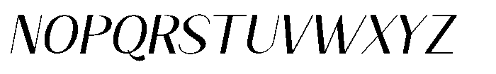 Granvia Ultra Light Italic Font UPPERCASE