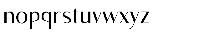 Granvia Ultra Light Semi Condensed Font LOWERCASE