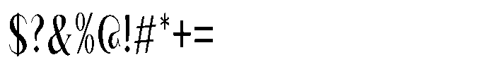 Granvia Ultra Light Ultra Condensed Font OTHER CHARS
