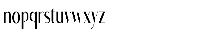 Granvia Ultra Light Ultra Condensed Font LOWERCASE