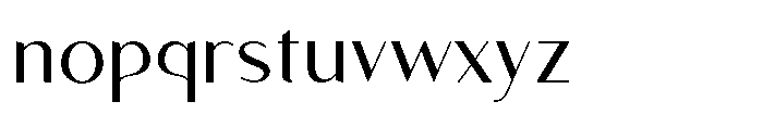 Granvia Ultra Light Font LOWERCASE