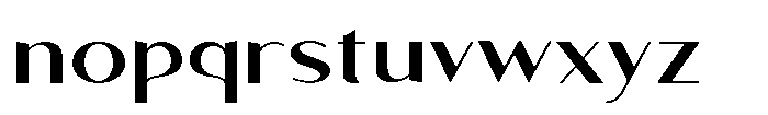 Granvia Ultra Medium Extra Expanded Font LOWERCASE