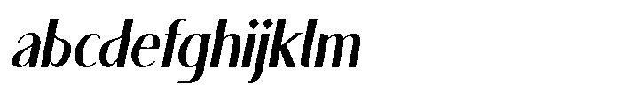 Granvia Ultra Medium Italic Condensed FONT