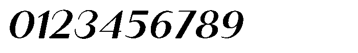 Granvia Ultra Medium Italic Expanded Font OTHER CHARS