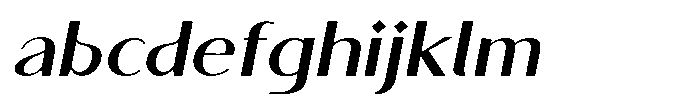 Granvia Ultra Medium Italic Expanded FONT