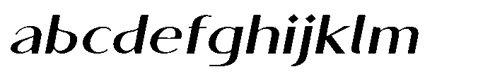 Granvia Ultra Medium Italic Extra Expanded FONT
