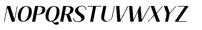 Granvia Ultra Medium Italic Font UPPERCASE