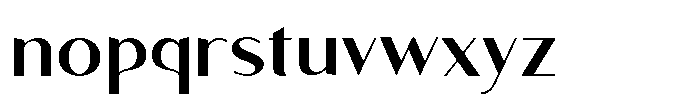 Granvia Ultra Medium Semi Expanded Font LOWERCASE