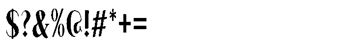 Granvia Ultra Medium Ultra Condensed Font OTHER CHARS