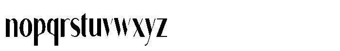 Granvia Ultra Medium Ultra Condensed Font LOWERCASE