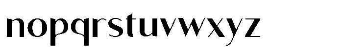 Granvia Ultra Medium Font LOWERCASE