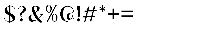 Granvia Ultra Regular Font OTHER CHARS