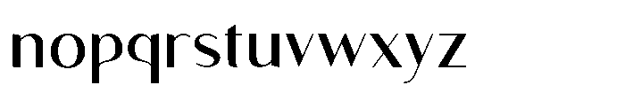 Granvia Ultra Regular Font LOWERCASE