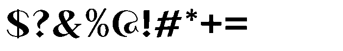 Granvia Ultra Semi Bold Expanded Font OTHER CHARS