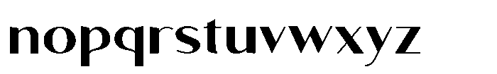 Granvia Ultra Semi Bold Expanded Font LOWERCASE